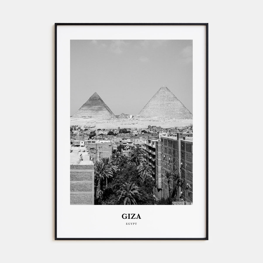 Giza Portrait B&W Poster