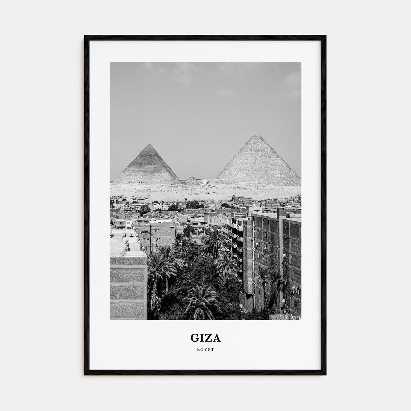Giza Portrait B&W Poster