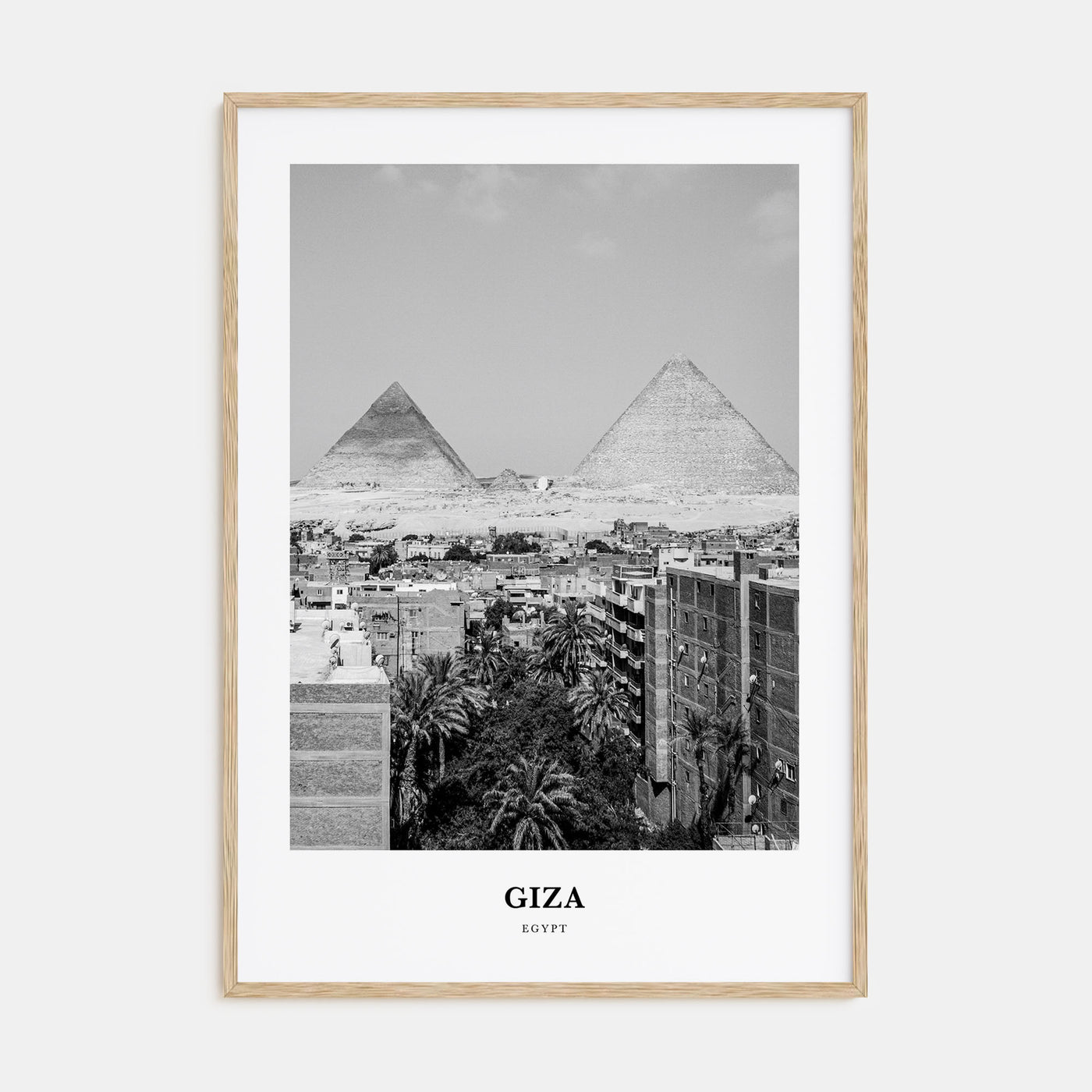 Giza Portrait B&W Poster