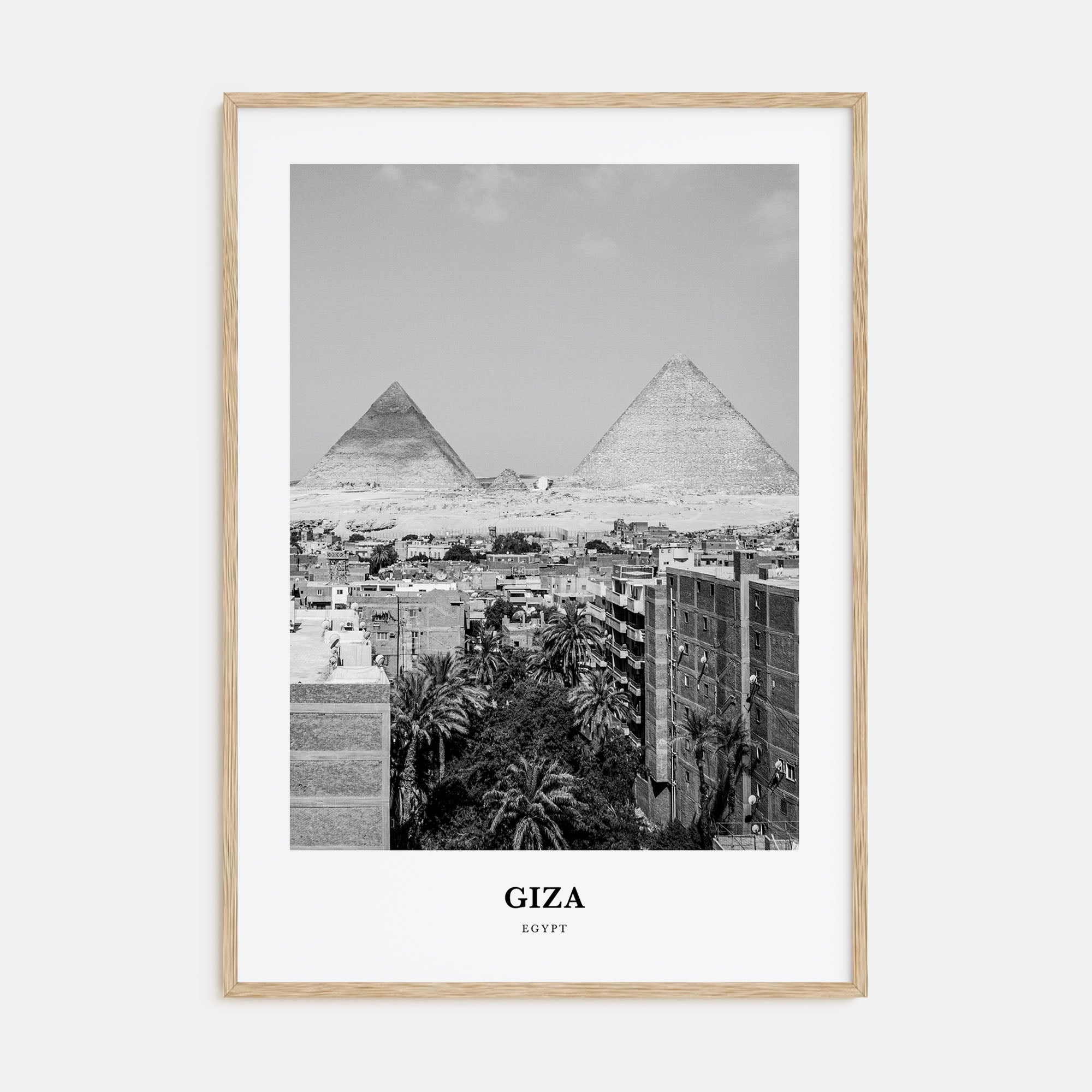 Giza Portrait B&W Poster