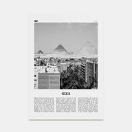 Giza Travel B&W Poster