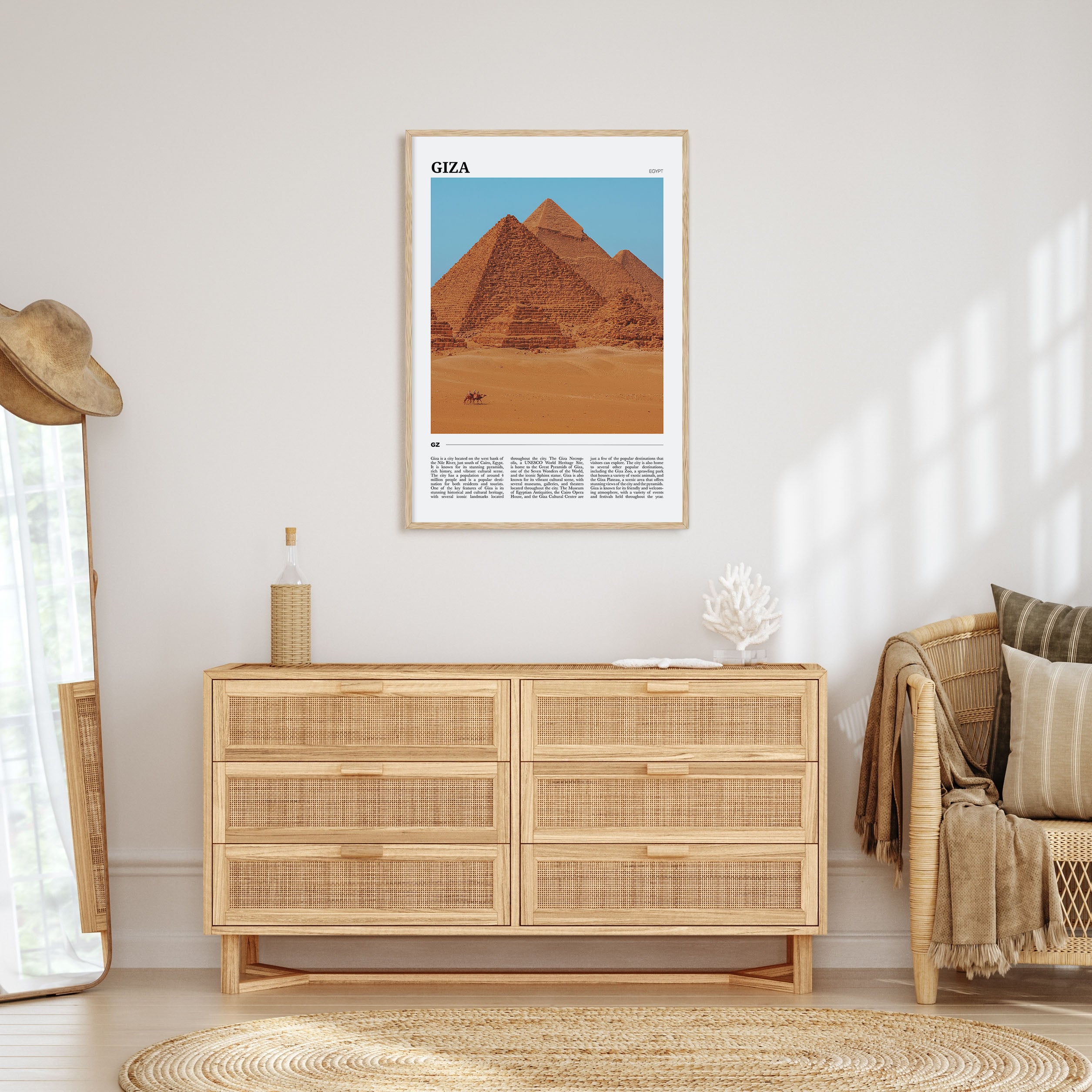 Giza Travel Color Poster