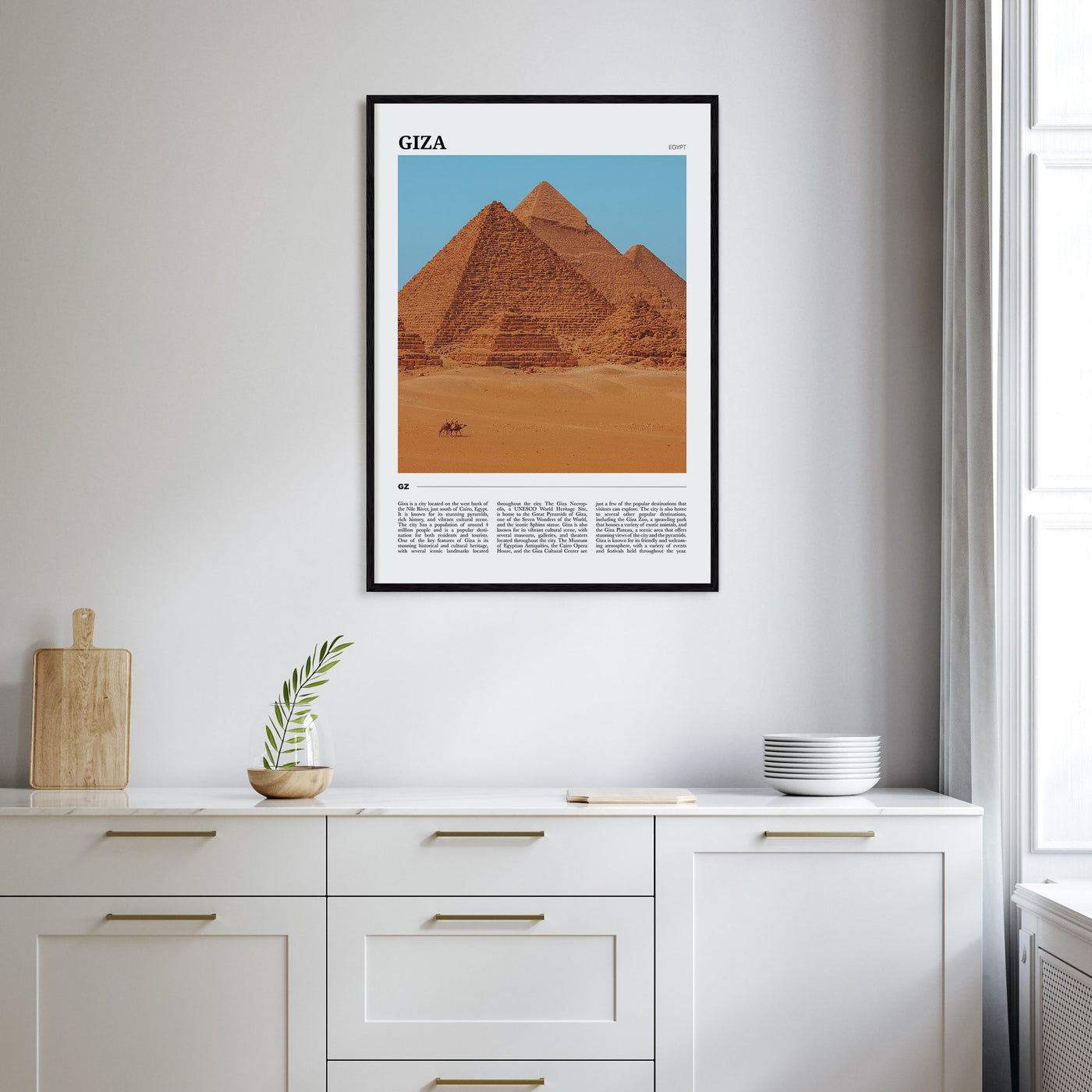 Giza Travel Color Poster