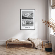 Glacier Bay National Park Portrait B&W Poster