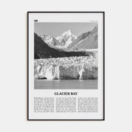 Glacier Bay National Park Travel B&W Poster