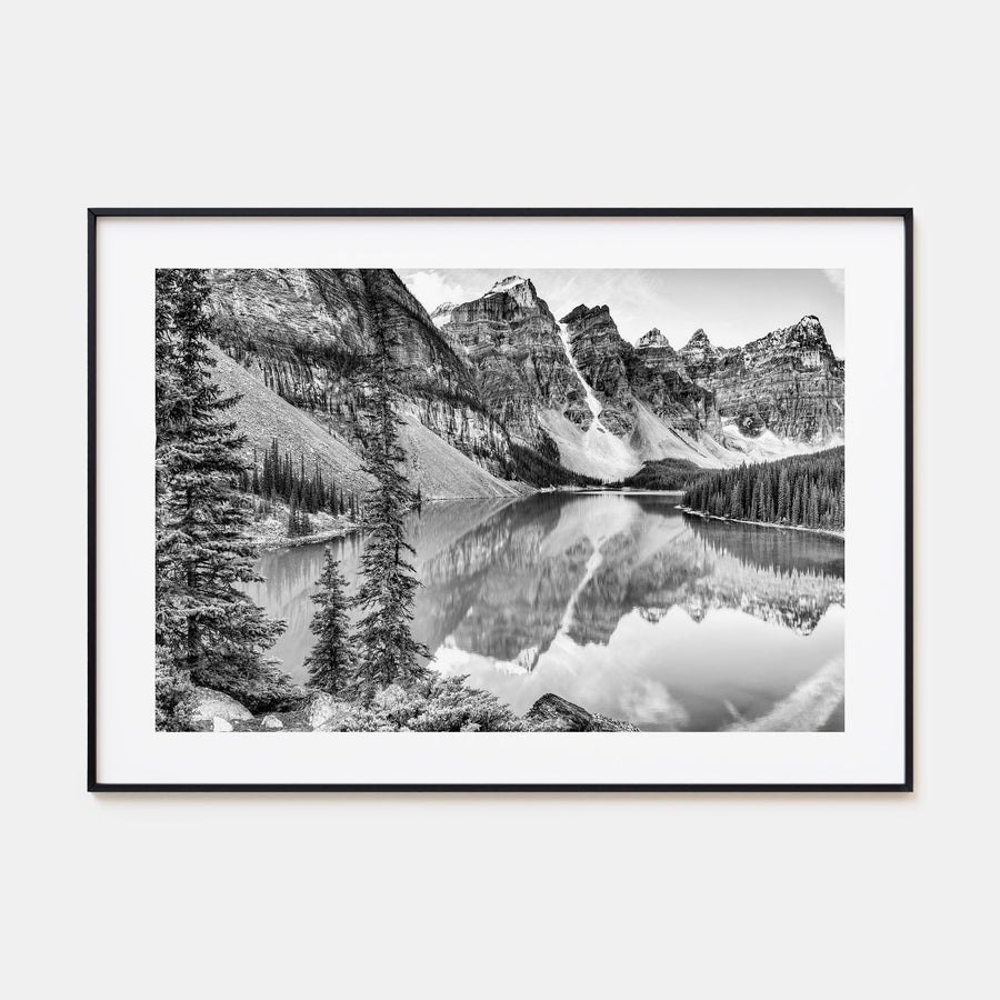 Glacier National Park Landscape B&W Poster