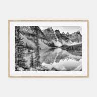 Glacier National Park Landscape B&W Poster