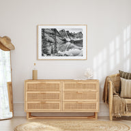 Glacier National Park Landscape B&W Poster
