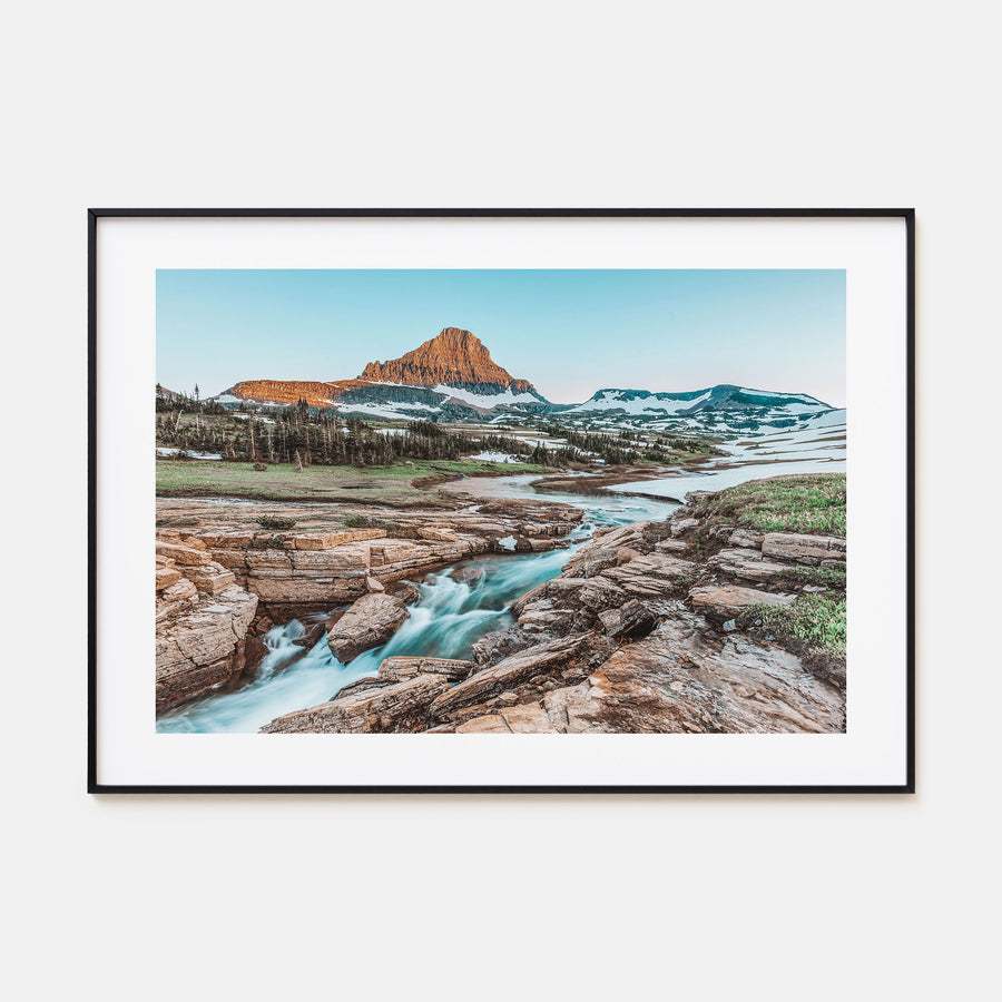 Glacier National Park Landscape Color Poster