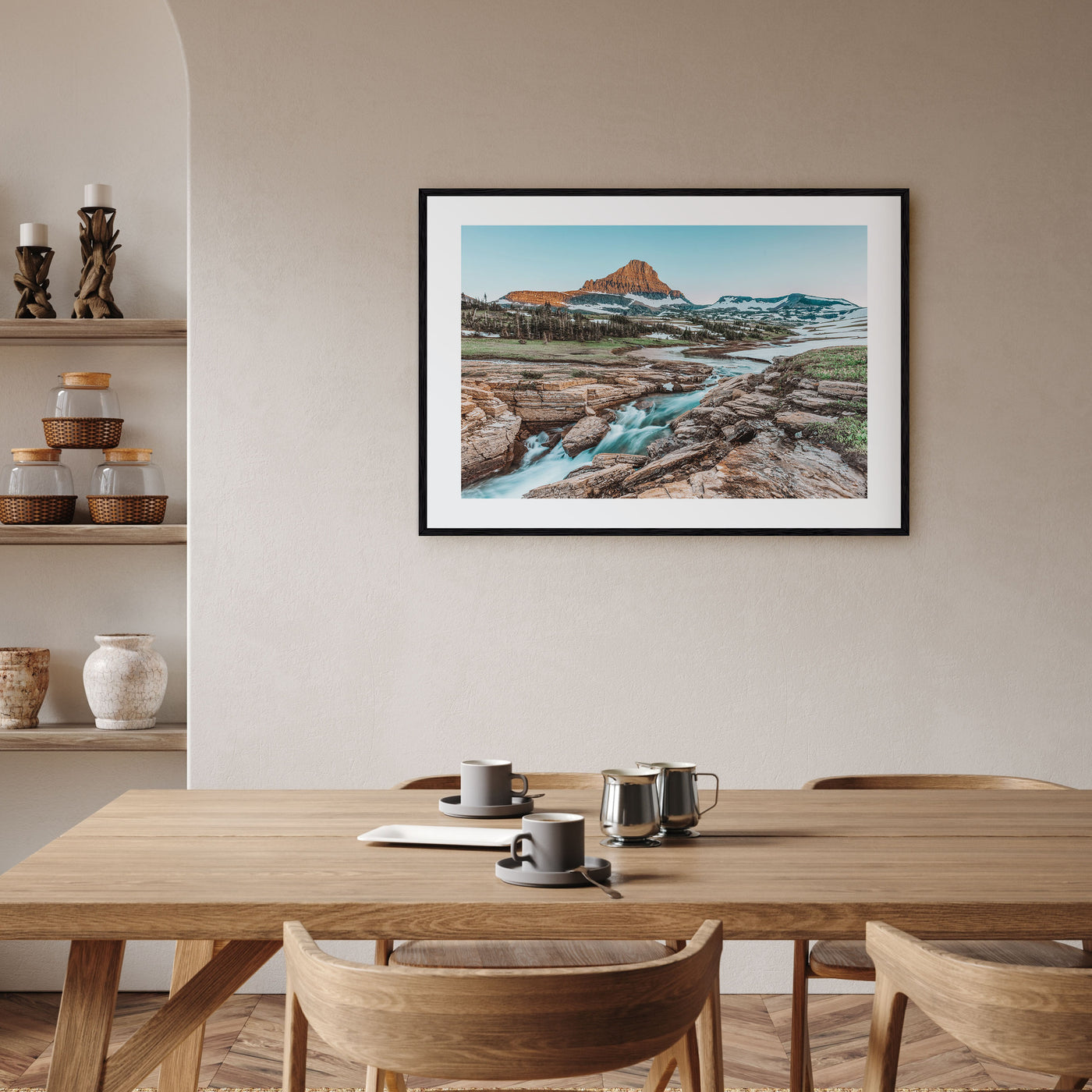 Glacier National Park Landscape Color Poster