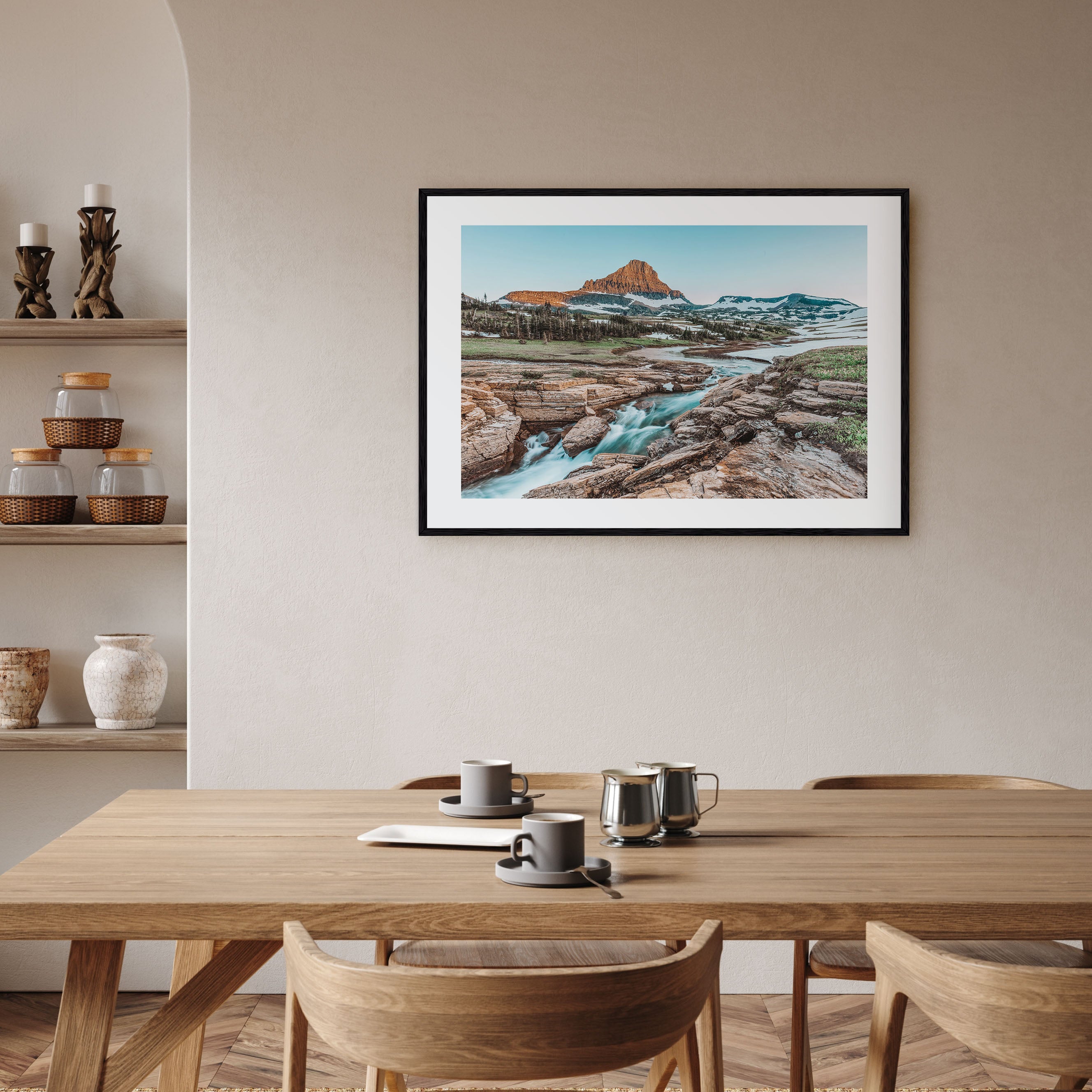 Glacier National Park Landscape Color Poster