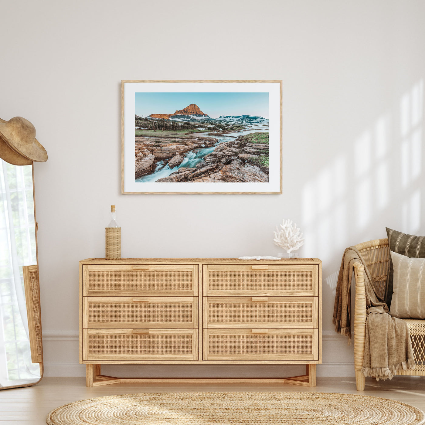 Glacier National Park Landscape Color Poster
