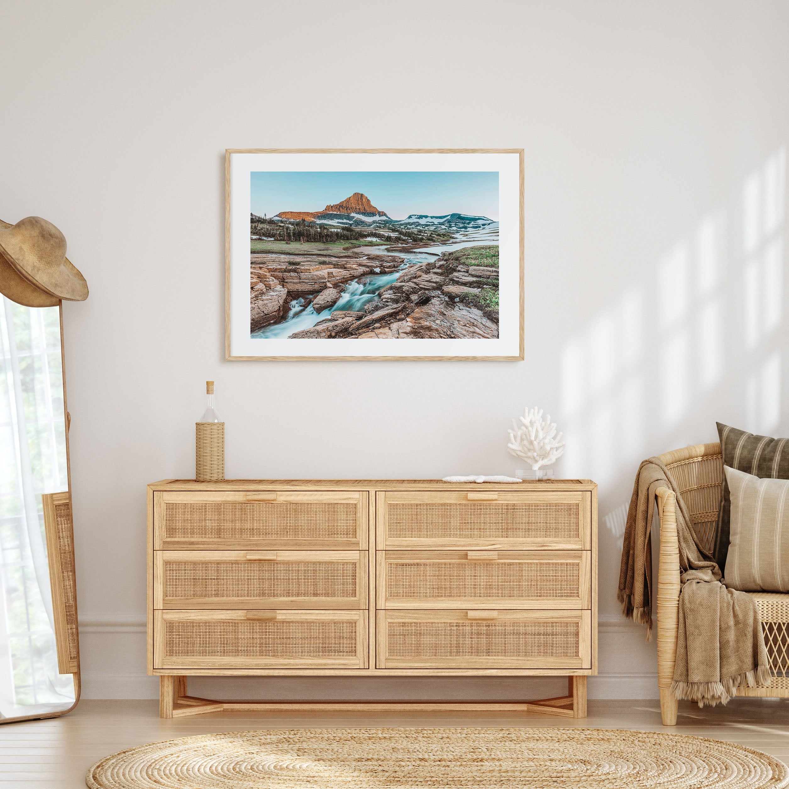 Glacier National Park Landscape Color Poster