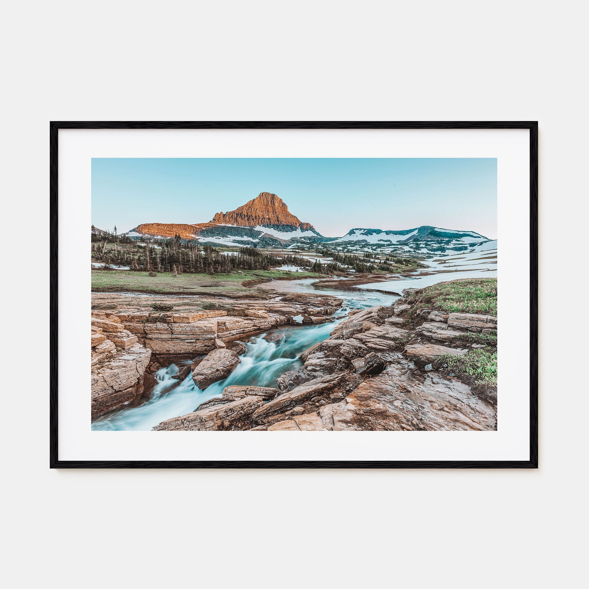 Glacier National Park Landscape Color Poster