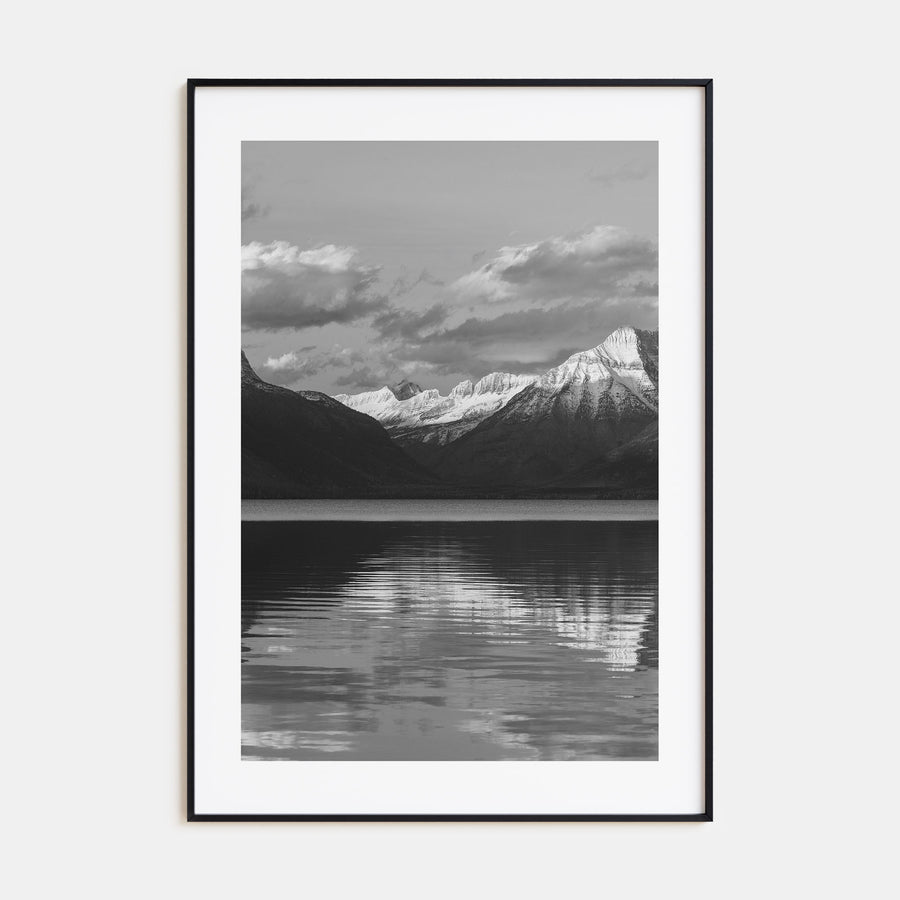 Glacier National Park Photo B&W Poster