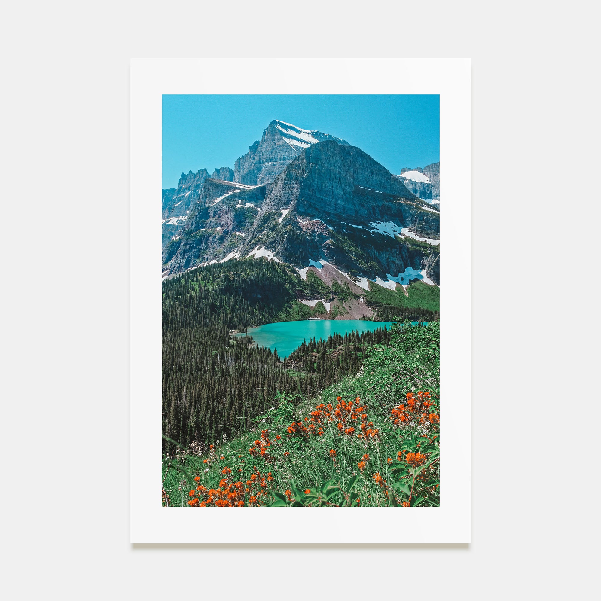 Glacier National Park Photo Color No 2 Poster