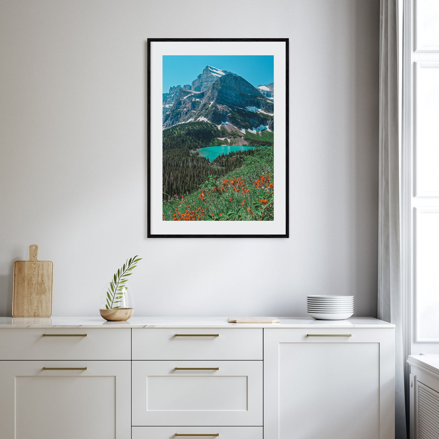 Glacier National Park Photo Color No 2 Poster