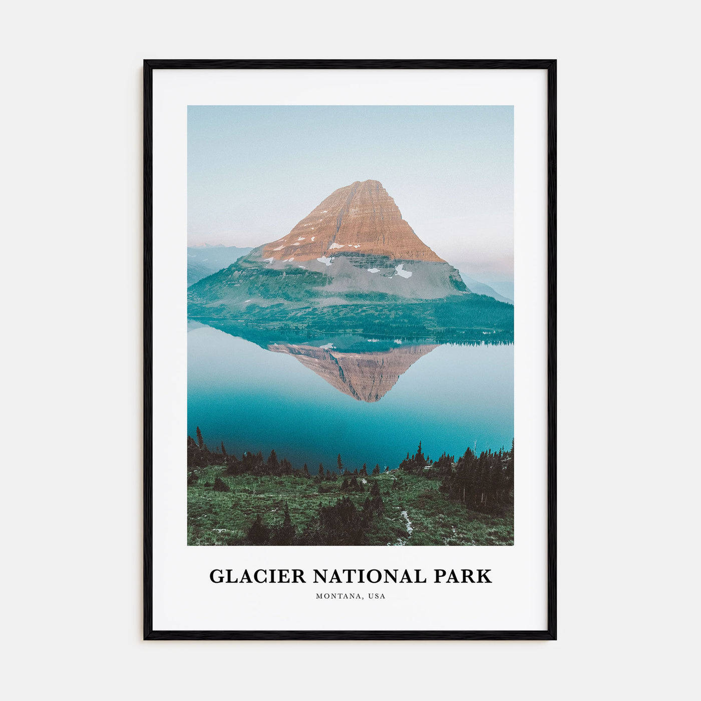 Glacier National Park Portrait Color Poster