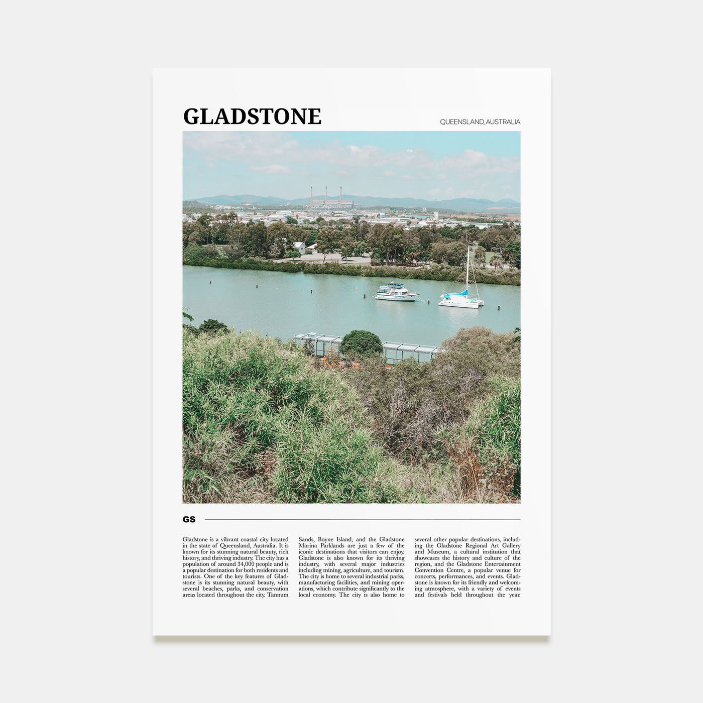 Gladstone Travel Color Poster