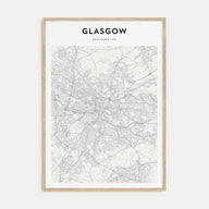Glasgow Map Portrait Poster