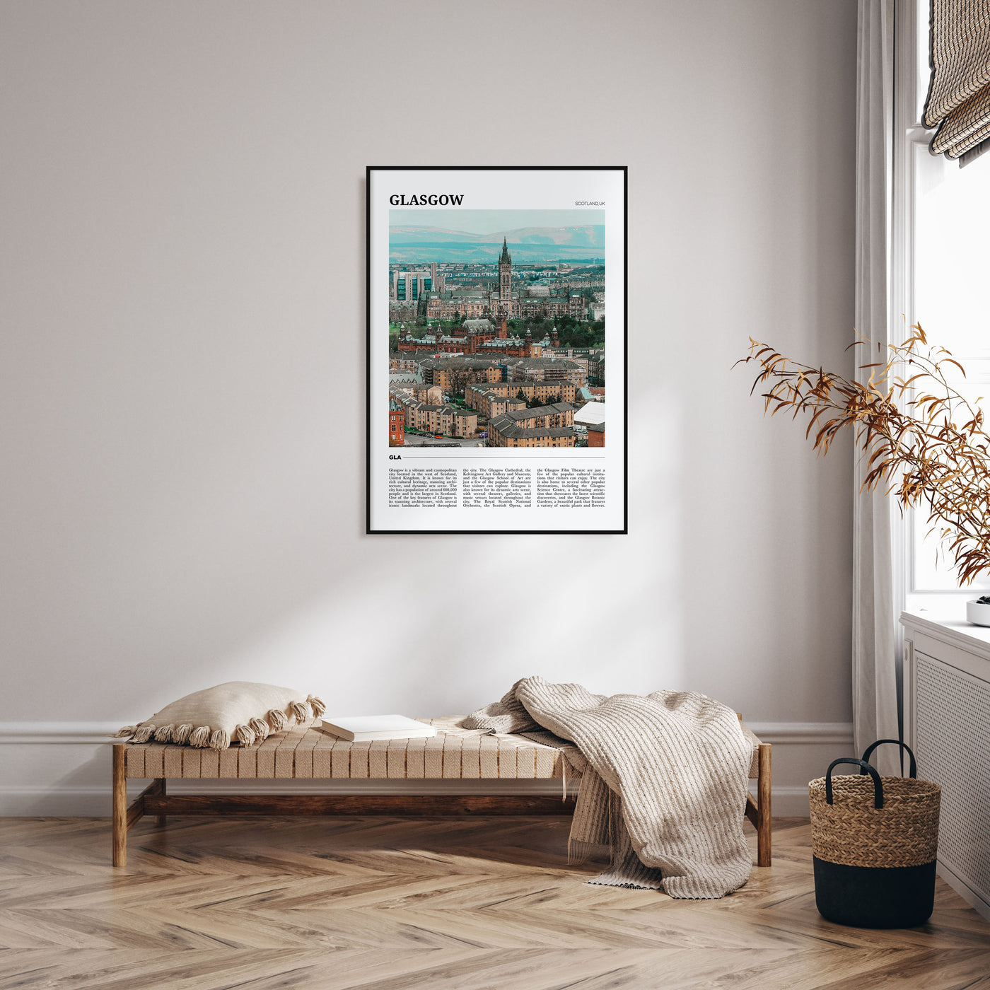 Glasgow Travel Color Poster
