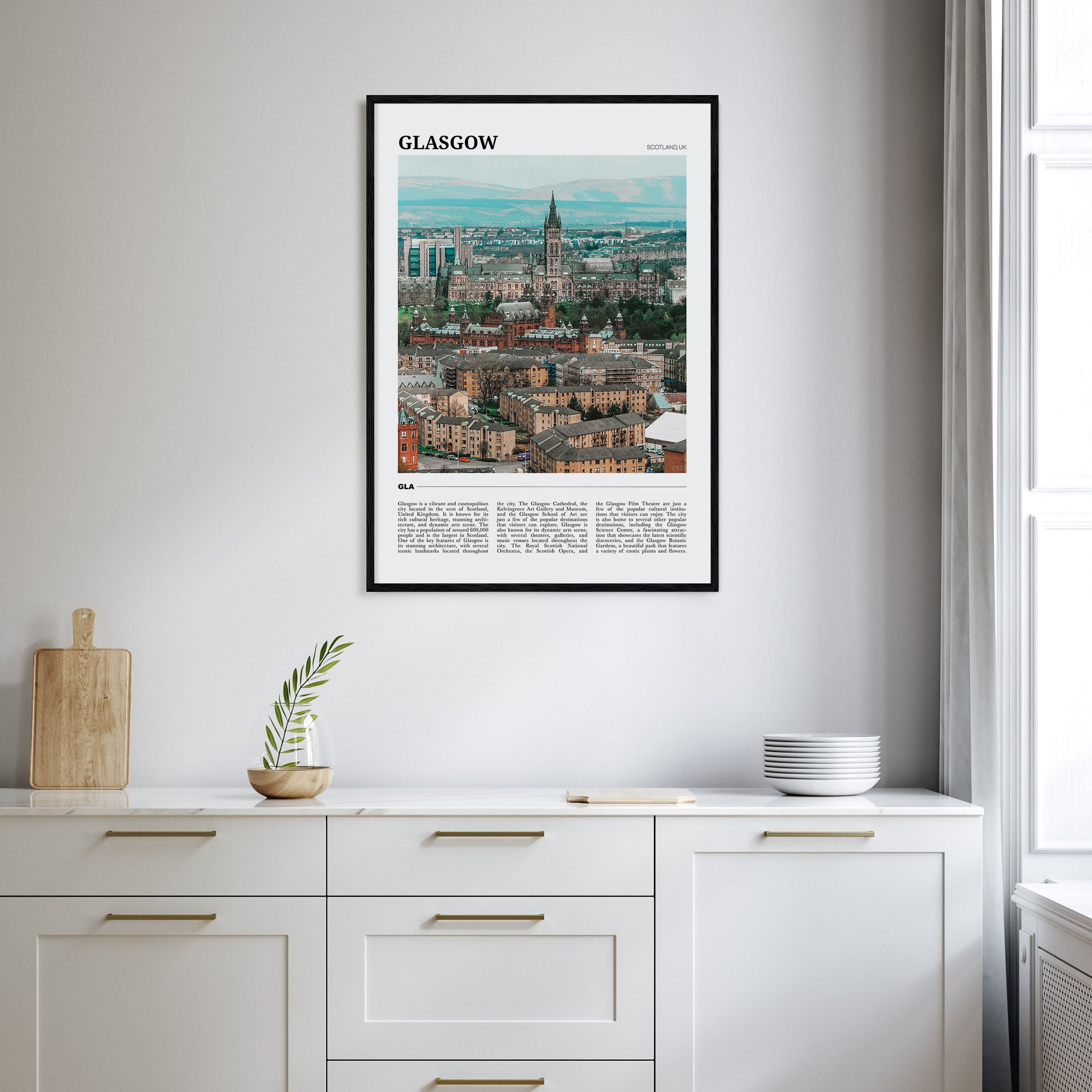 Glasgow Travel Color Poster