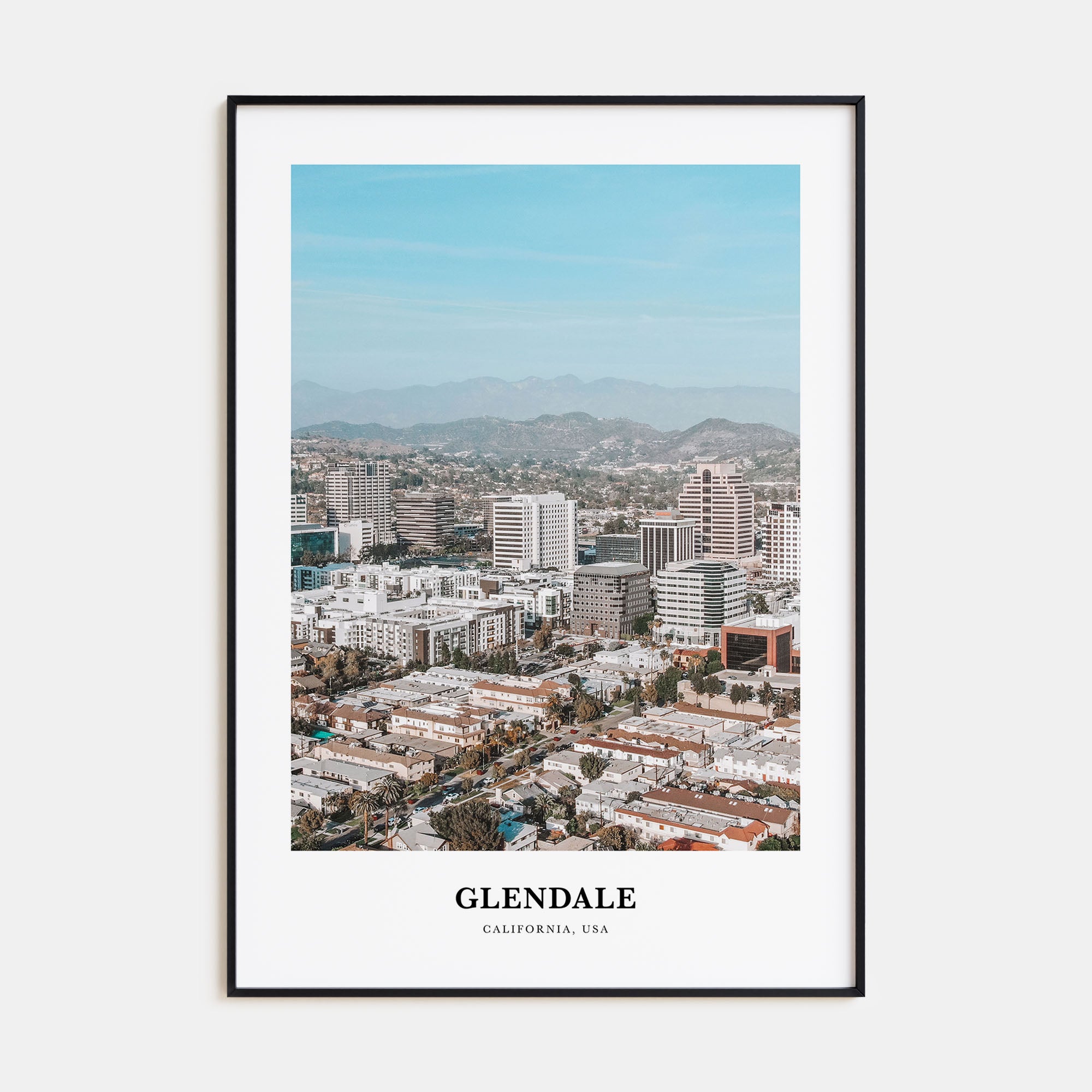 Glendale, California Portrait Color Poster