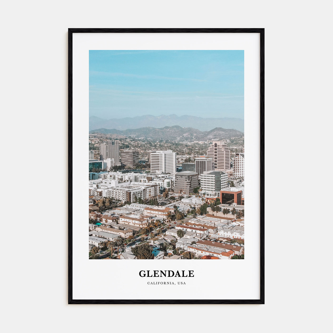 Glendale, California Portrait Color Poster