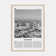 Glendale, California Travel B&W Poster
