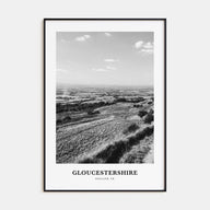 Gloucestershire Portrait B&W Poster