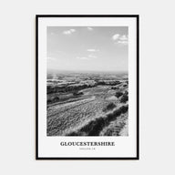 Gloucestershire Portrait B&W Poster
