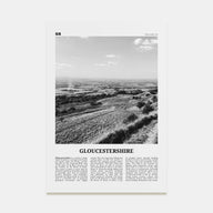 Gloucestershire Travel B&W Poster