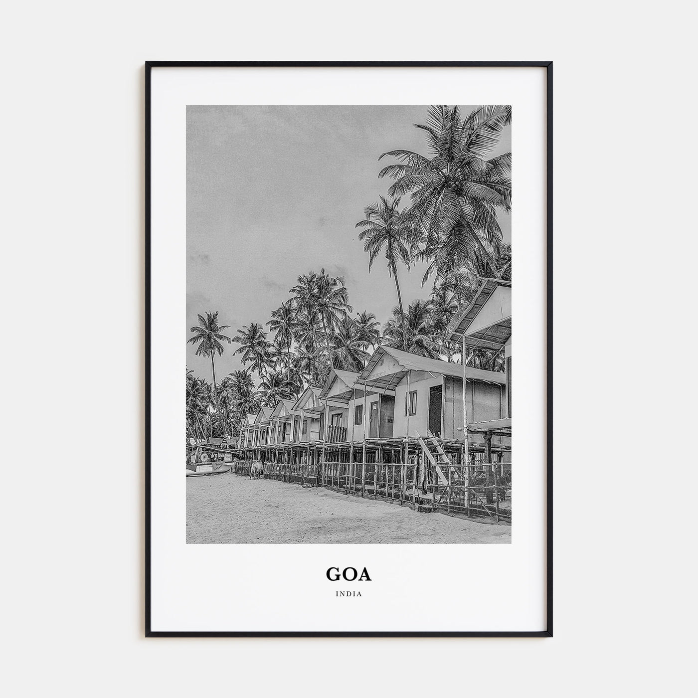Goa Portrait B&W No 2 Poster