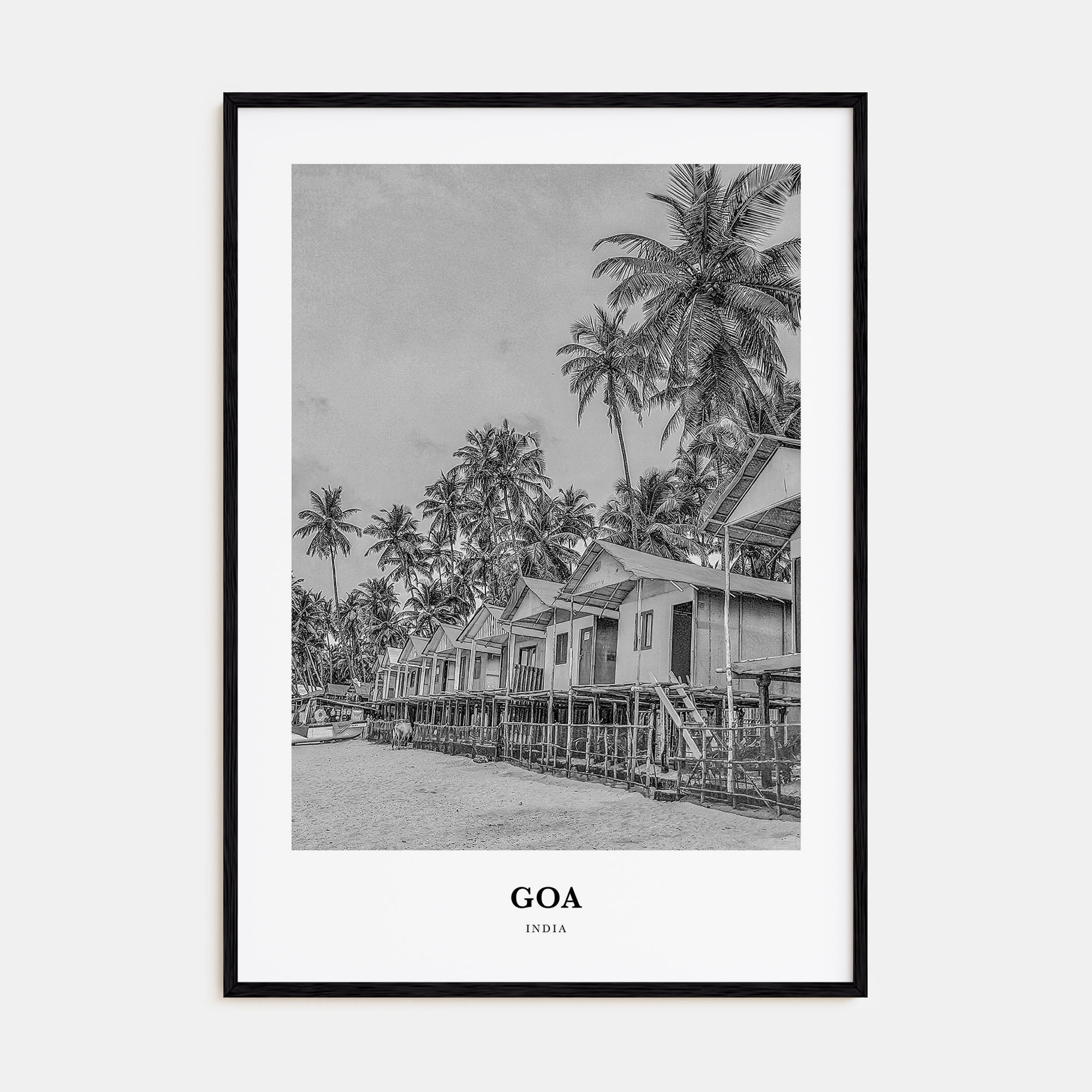 Goa Portrait B&W No 2 Poster