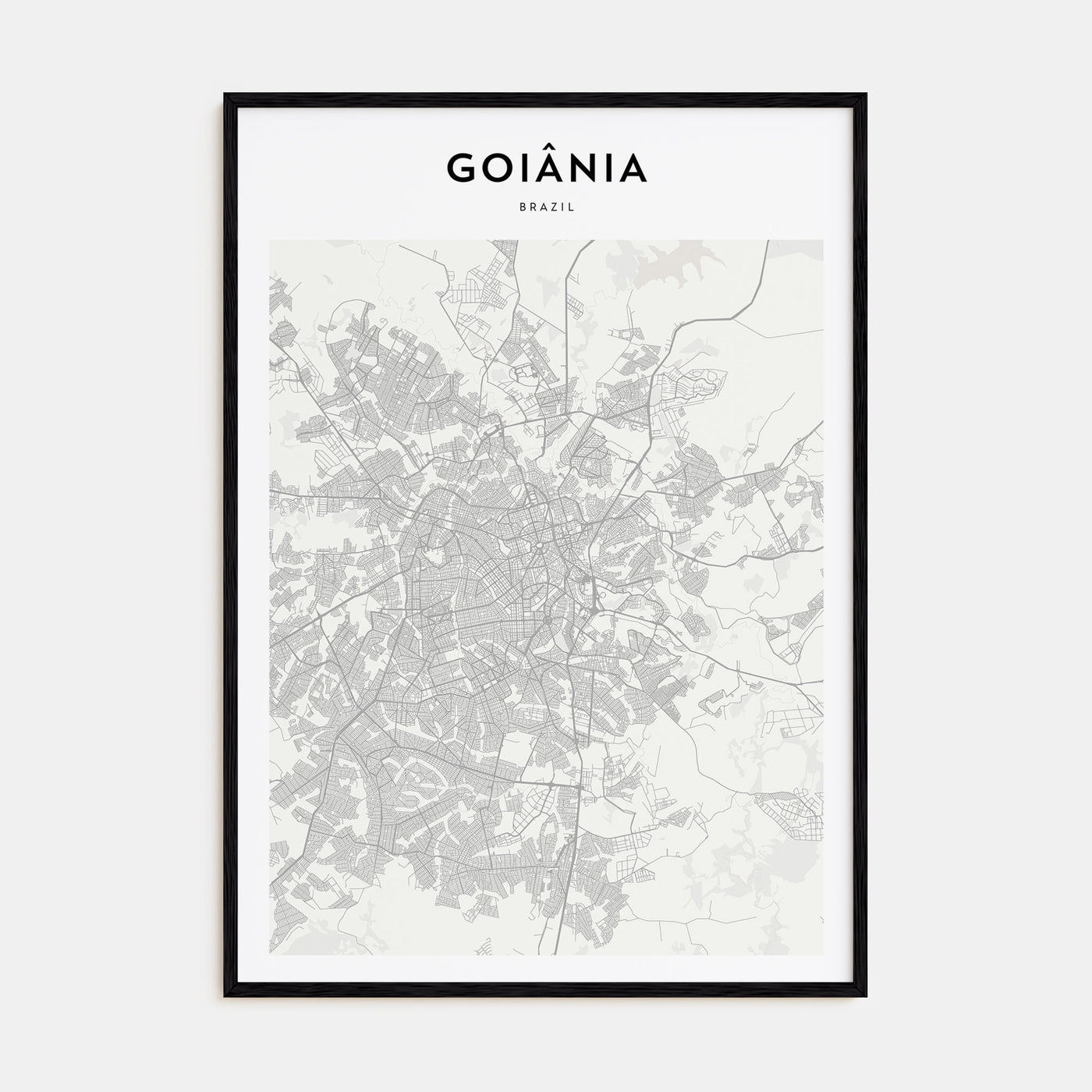 Goiânia Map Portrait Poster