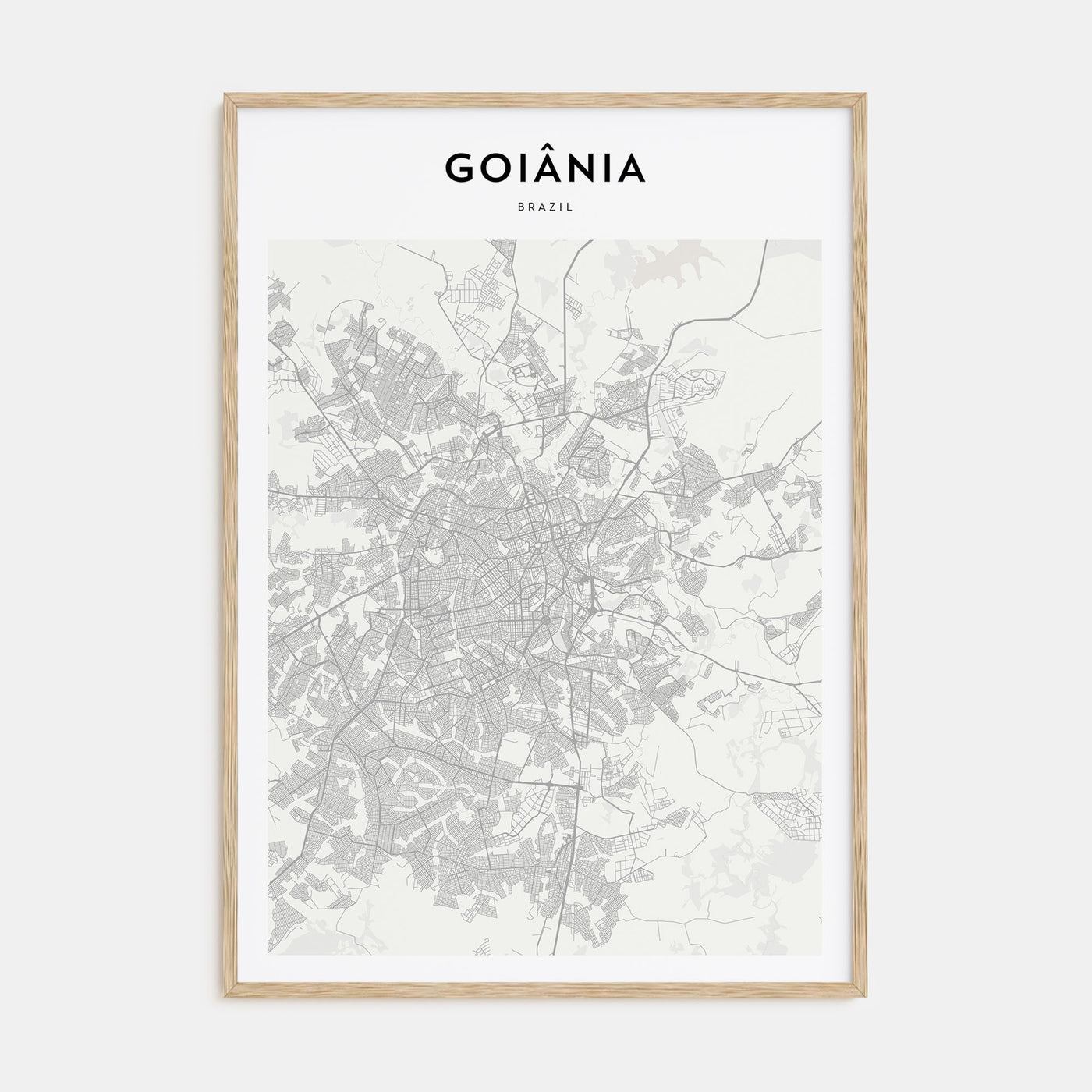 Goiânia Map Portrait Poster