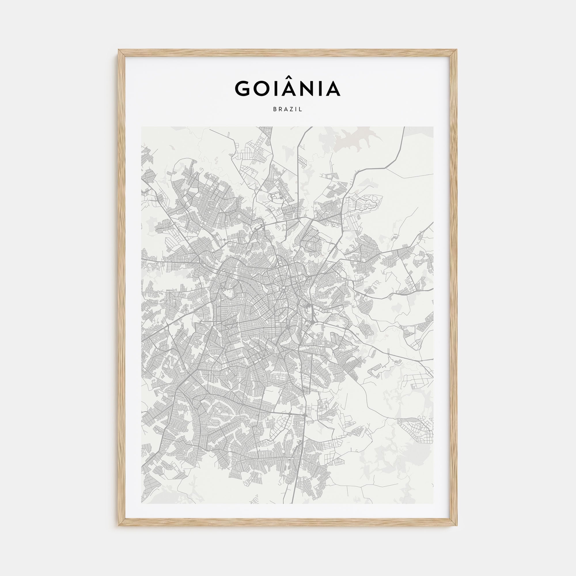 Goiânia Map Portrait Poster