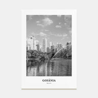 Goiânia Portrait B&W Poster