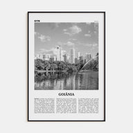 Goiânia Travel B&W Poster