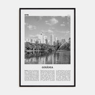 Goiânia Travel B&W Poster