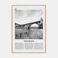 Gold Beach Travel B&W Poster