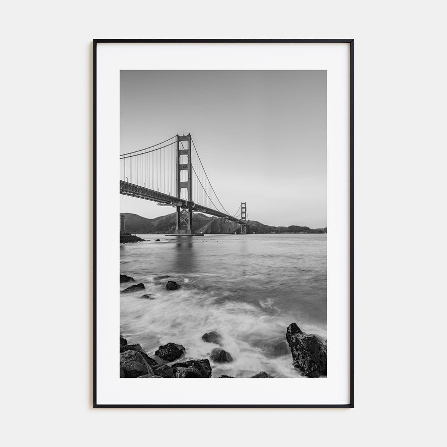 Golden Gate Bridge Photo B&W No 1 Poster