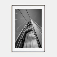 Golden Gate Bridge Photo B&W No 2 Poster