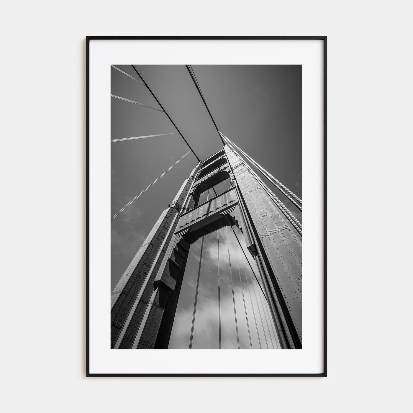 Golden Gate Bridge Photo B&W No 2 Poster