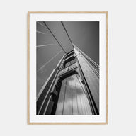 Golden Gate Bridge Photo B&W No 2 Poster