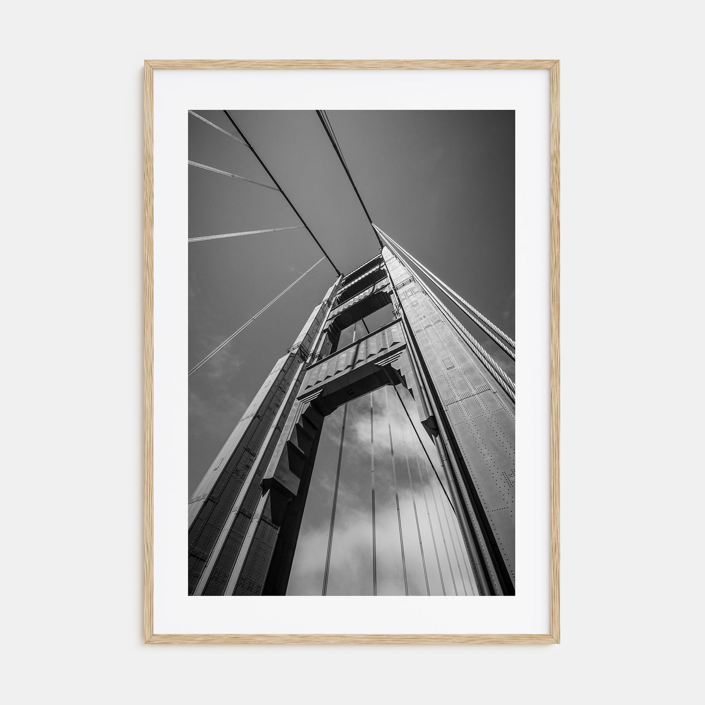 Golden Gate Bridge Photo B&W No 2 Poster