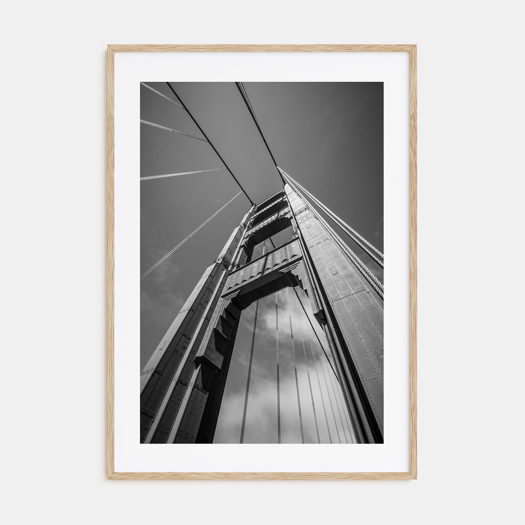 Golden Gate Bridge Photo B&W No 2 Poster