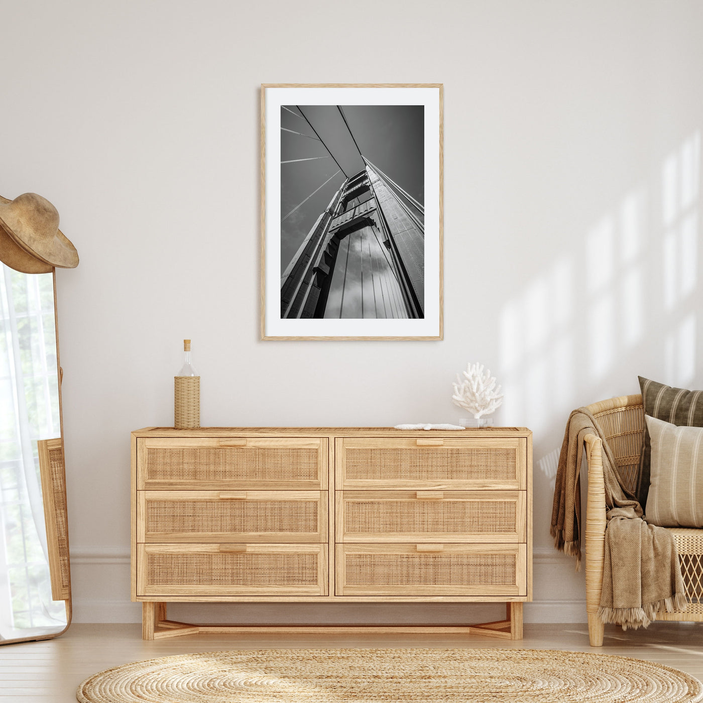 Golden Gate Bridge Photo B&W No 2 Poster