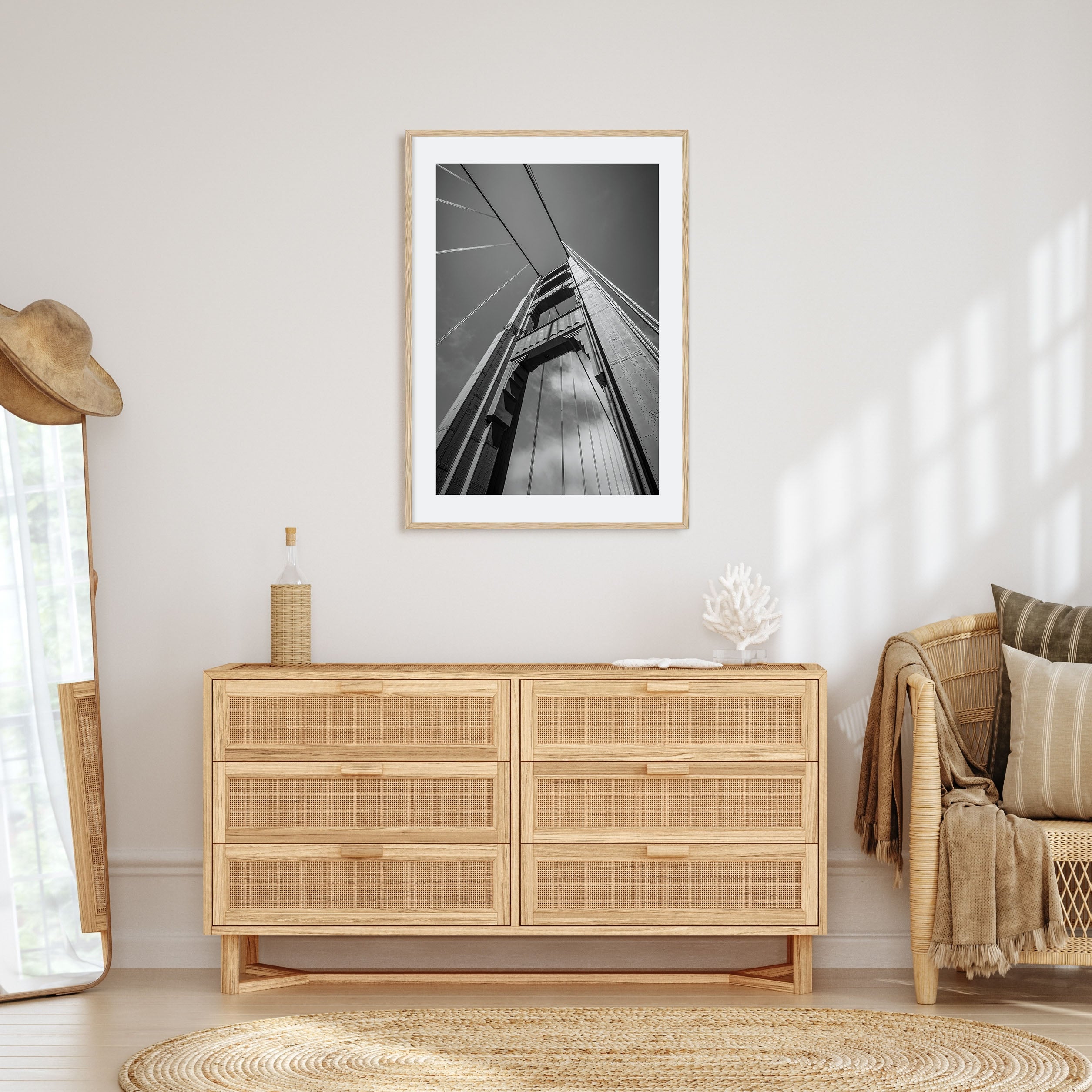 Golden Gate Bridge Photo B&W No 2 Poster