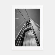 Golden Gate Bridge Photo B&W No 2 Poster